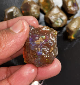 100% Natural AAA Grade Welo Fire Ethiopian <b>Opal</b> Fancy Oil Rough Loose Gemstone 34.89x25.23 to 35.14x28.41 mm DIY Jewelry Making - Product Image 5