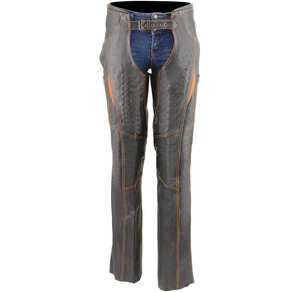 Pantalones de cuero Samroz deportivos clásicos de tiro bajo para mujer, negros y naranjas, con detalles de corte láser y costuras premium, para todas las estaciones. - Product Image 3