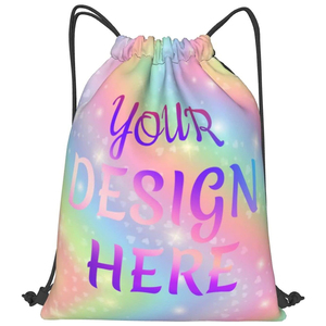 <b>Top</b> Quality Custom Folding Waterproof Drawstring Backpack Draw Gym <b>String</b> Bag for Outdoor Casual Drawstring Bags - Product Image 2