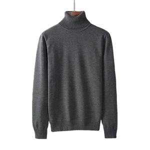 Suéter Cárdigan de Cuello Alto para Hombre, Tejido, con Botones, Manga Larga, Cálido, Suave, Ropa de Invierno, Informal, a la Moda, Venta al Por Mayor - Product Image 1
