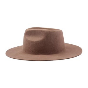 Sombrero Fedora Unisex de Fieltro 100% Lana con Ala Ancha, Forma Redonda, Diseño Personalizable para Fiestas, Pesca, Banda con Logotipo para Hombre, Talla Adulto - Product Image 5