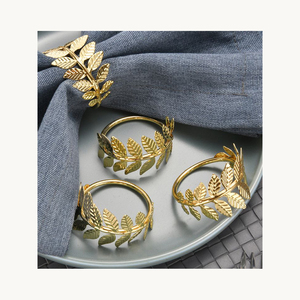 Nuevo Anillo de Servilleta de Metal Elegante, Anillo de Servilleta Personalizado de Lujo para Decoración de Mesa de Comedor, para Bodas, Fiestas y Hogar, Fabricante OEM - Product Image 3