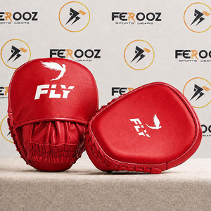 Gants d'entraînement de boxe en cuir de vachette véritable rose et blanc pour la gym, les pads d'entraînement en vol et les focus mitts sur mesure OEM - Product Image 2