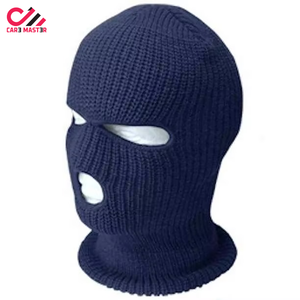 หมวกบีนนี่แฟชั่นดีไซน์เนอร์ลายพรางมัลติแคมสำหรับฤดูหนาวและฤดูใบไม้ร่วง พร้อมโลโก้สั่งทำพิเศษ ผ้าฝ้ายสีดำ ปิดบังใบหน้า - Product Image 6