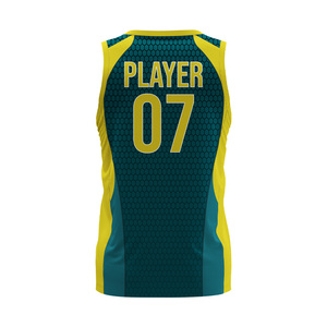 Customized Adults Basketball Jersey Plus Size Breathable Moisture Wicking Custom Printed Spandex/Polyester Sleeveless Jerseys - Product Image 3