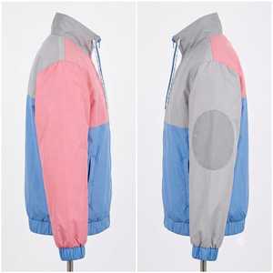Wholesale Custom Logo Retro 80s Color Block Windbreaker <b>Jacket</b> <b>Men</b> Lightweight Nylon Waterproof Pullover Anorak Streetwear Track - Product Image 3