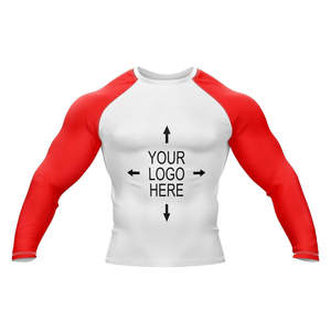 White and Black BJJ Professional Training Men Women Kingz Rash Guard Ranked Short <b>Sleeve</b> Rashguard - Product Image 1