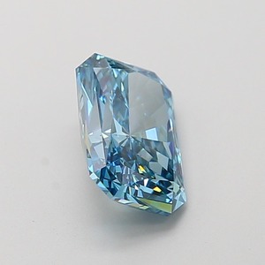 Diamant CVD bleu vif fantaisie taille radiant, clarté VS1, polissage excellent, pierre précieuse de laboratoire pour création de bijoux - Product Image 4
