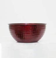 Cachepot ovale en métal martelé avec poignées latérales, pot à fleurs décoratif en fer