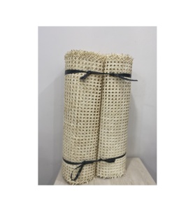Vente en gros de tissu en rotin synthétique moderne en matériau naturel brut, en feuille et en rouleau, pour meubles de salon - Product Image 1
