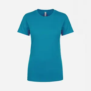 Next Level N3900 Dames Vriendje T-Shirt Turquoise Dames Katoenen T-Shirt Zacht Dames Kantoor Ademend T-Shirt