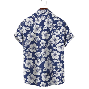 Couple correspondant océan coucher de soleil chemises style plage hawaïenne - Product Image 6