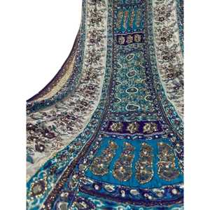 Custom Mirror Work Embroidered <b>Shawl</b> Beautiful Silk <b>Shawls</b> Ethnic Wear Fashion Bridal Ethnic <b>Shawls</b> Ready to Ship for Women - Product Image 1