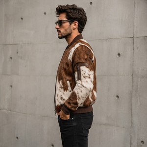 Chaqueta <span class=keywords><strong>de</strong></span> Motociclista <span class=keywords><strong>de</strong></span> Cuero para <span class=keywords><strong>Hombre</strong></span> LEATHER SPOT, con Capucha, Transpirable, Estilo Casual <span class=keywords><strong>de</strong></span> Verano, Cierre <span class=keywords><strong>de</strong></span> Cremallera, Forro <span class=keywords><strong>de</strong></span> Poliéster - Product Image 5