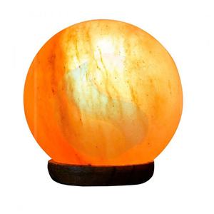 Lámpara de bola de sal del Himalaya de alta calidad con base de madera tallada estilo Feng Shui de Sian Enterprises - Product Image 5