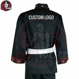 Buen Proveedor, Uniforme de Artes Marciales Personalizado, Lavable a Máquina, Alto Rendimiento, Servicio OEM, Negro y Rojo, Estilo Libre - Product Image 3