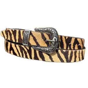 Ceinture à cheveux imprimée tigre, design western vintage, imprimé par transfert thermique, robuste, durable, boucle en acier haute résistance, réglable - Product Image 1