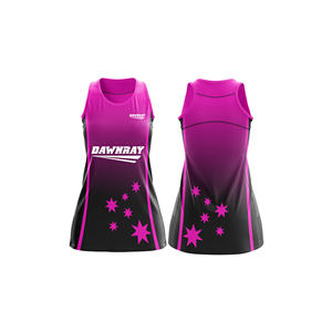 ผู้จัดจำหน่ายเสื้อเน็ตบอลขายส่ง |   ชุดยูนิฟอร์มเน็ตบอลแบบซับลิเมชั่นพร้อมโลโก้ทีม ชื่อ และหมายเลข |   โพลีเอสเตอร์ที่ระบายอากาศได้ดี - Product Image 5