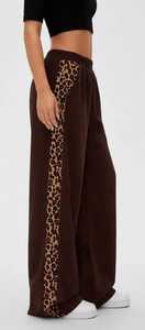 ONETEN APPARELS <b>Women's</b> Leopard Side Stripe <b>Corduroy</b> Wide Leg Pants <b>High</b> <b>Waist</b> Elastic Loose Drawstring Autumn <b>Trousers</b> - Product Image 4