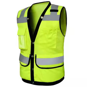 เสื้อกั๊กนิรภัยแบบสะท้อนแสงมาตรฐาน ANSI Class 1 สีเหลืองเรืองแสง พร้อมไฟ LED  สำหรับงานกลางแจ้ง  รับสกรีนโลโก้ตามแบบ สำหรับคนงาน - Product Image 2