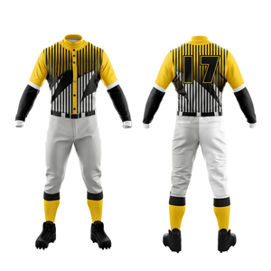 Custom Team Wear Unisex Baseball Uniform Set Plus Size Breathable Solid Short Printed Jersey Pants 100% Polyester Anti-Bacterial - Product Image 4