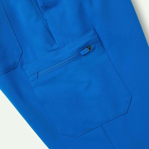 Conjuntos de uniformes médicos para hombre con cuello en V, tela de lana peinada, spandex/poliéster, para enfermería, para todas las estaciones. - Product Image 6