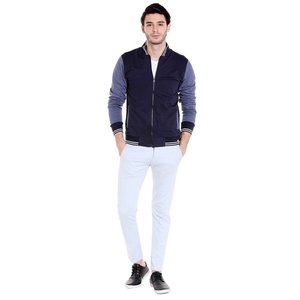 <b>Men's</b> New Vintage Front 100% Cotton <b>Trucker</b> Varsity <b>Jacket</b> 2025 High Quality Stand Collar Breathable Winter - Product Image 3