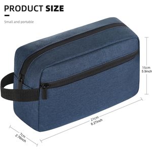 <b>Navy</b> Blue Hanging Toiletry Bag Travel <b>Accessories</b> for Women and Men Cosmetic Bag for Daily Use - Product Image 3