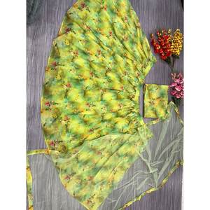 Lehenga Choli à imprimé floral le plus beau et le plus récent, vêtements européens - Product Image 6