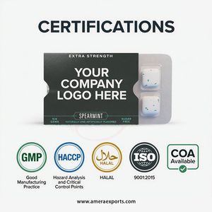 Private Label Caffeine Chewing <b>Gum</b> Mint Flavor Functional <b>Gum</b> OEM Bulk Manufacturer Custom Formulation Available 24 Months Shelf - Product Image 3
