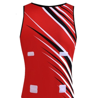 Setelan Jersey & Celana Pendek Sublimasi Tanpa Lengan V-Neck untuk Latihan Olahraga Seragam Netball Terbuat dari 100% Poliester