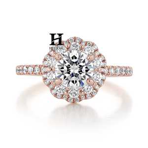 Anillo de Eternidad de Lujo con Diamantes Cultivados en Laboratorio de Múltiples Formas, Oro Blanco de 14K, Anillo de Boda con Racimo Mixto de Marquesa, Redondos y Baguette - Product Image 2