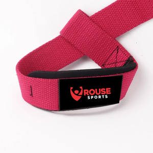 Sangles de poignet en coton robustes pour la musculation avec rembourrage en néoprène, sangles de levage pour la musculation en salle de sport, pour l'entraînement aux soulevés de terre - Product Image 5