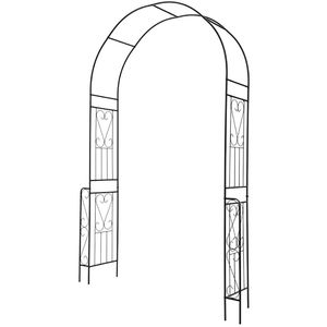 7.9 Feet Metal Garden Arch <b>Backdrop</b> <b>Stand</b> with Fence for <b>Wedding</b> and Climbing Plants - Product Image 4