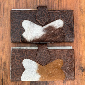 กระเป๋าคลัทช์หนังแกะมือดีไซน์ใหม่ออกแบบใหม่สไตล์ตะวันตกกระเป๋าเงินแบบวินเทจบัตรเงินสดของขวัญสำหรับผู้หญิง - Product Image 3