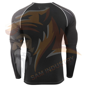 เสื้อรัดกล้ามเนื้อ MMA คุณภาพสูงสำหรับผู้ชาย - ระบายอากาศได้ดี แห้งเร็ว สำหรับฝึกซ้อมต่อสู้ ราคาสมเหตุสมผล - Product Image 2