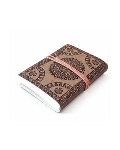 Embossed Mandala <b>Leather</b> Journal Brown | Handmade Boho Notebook | String Closure Vintage <b>Diary</b> Wholesale - Product Image 3