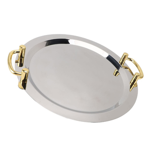 Bandeja de Metal Plateada para Servir Frutas, de Lujo, Ecológica, Personalizable, Apta para Lavavajillas, para Bodas y Restaurantes, Venta al Por Mayor de Fábrica - Product Image 6