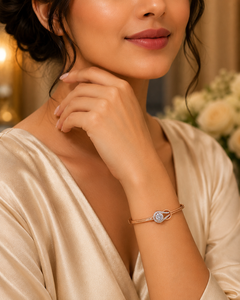 Engagement Bracelet Solid Gold 14K Prong Set Brilliant Cut Natural Diamonds Lab Certified IGI Ingemco Trendy Women's Anniversary - Product Image 3