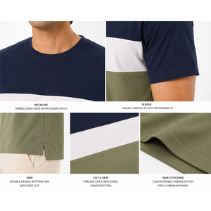 เสื้อยืดคอตตอนเนื้อหนักคุณภาพสูง OEM 206 ผลิตจากผ้าฝ้าย 100% ทรงปกติ พิมพ์ลายกราฟิกหนา สำหรับผู้ชาย สามารถสั่งพิมพ์ลายได้ตามต้องการ - Product Image 3