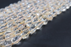 Citrine Teardrop Perles Lisse Debout Gouttes Forme 6x10mm Citrine Pierre Perles Design Élégant et Polyvalent - Product Image 2