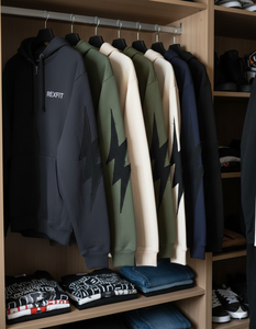 Sweats à capuche oversize streetwear de haute qualité en coton French Terry 500 GSM avec broderie effet vieilli – Fabricant leader de sweats à capuche zippés - Product Image 6