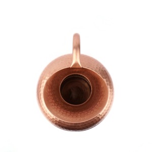 Carafe à eau en cuivre de forme ronde, style classique, finition lisse, prix d'usine en gros - Product Image 4