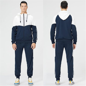 Conjunto Deportivo Informal para Hombre con Capucha de Algodón, Sudadera con Capucha y Pantalones Deportivos, Ropa Deportiva Cómoda para Uso Diario - Product Image 1