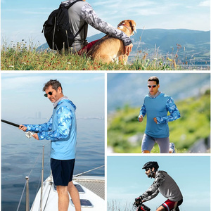 Camisetas de Pesca de Alto Rendimiento Personalizables, Transpirables, Tallas Grandes, Secado Rápido, UPF 50+, Manga Larga, Ropa Deportiva para Pesca Costera - Product Image 3