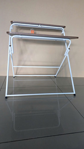 Foldable Wooden <b>Computer</b> Desk with Shelf S4603 <b>for</b> Small Space Use - Product Image 4