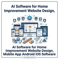 Ev geliştirme araçları ürünleri için Yapay Zeka Yazılımı Web Sitesi Tasarımı Mobil Uygulama Android iOS Mac E-ticaret Muhasebe CRM ERP Yazılımı