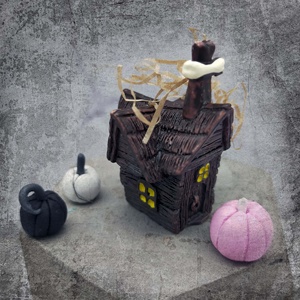 Décoration miniature en résine pour Halloween, maison effrayante, ornement artisanal pour maison de poupée, à faire soi-même, pour les 14 ans et plus - Product Image 5