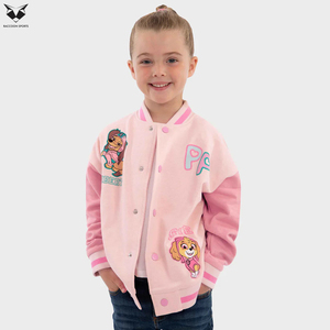 Chaqueta de Béisbol para Niños Personalizada OEM, Chaqueta Deportiva de Algodón Grueso con Forro Polar, Estilo Moderno Unisex para Niños, Chaqueta Varsity con Estampado - Product Image 2