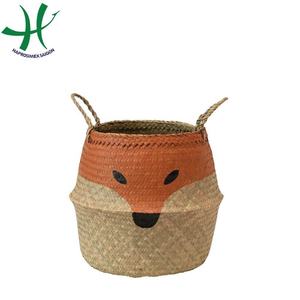 Haprosimex Saigon's Natural Foldable Eco-Friendly Multifunction <b>Belly</b> <b>Basket</b> Seagrass for Kitchen Storage & Home Organization - Product Image 2